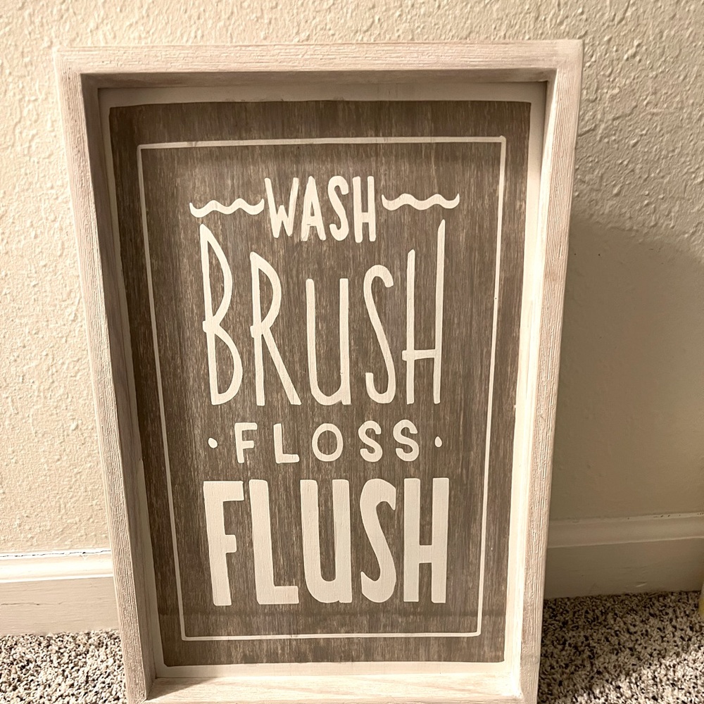 Cute bathroom sign